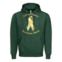 Sports Green childhood cancer awareness children cure kids Zipper Hoodie - DesignPulse