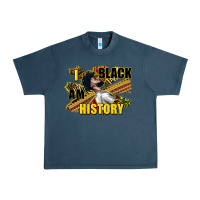 Midnight Navy i am black history Urban Heavy Tee - CowGirlArtShop