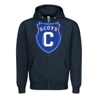 Navy covenant college scots Zipper Hoodie - DesignPulse