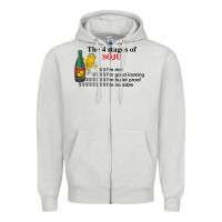 Dove Grey the 4 stages of soju i'm rich i'm good looking t shirt Zipper Hoodie - DesignPulse