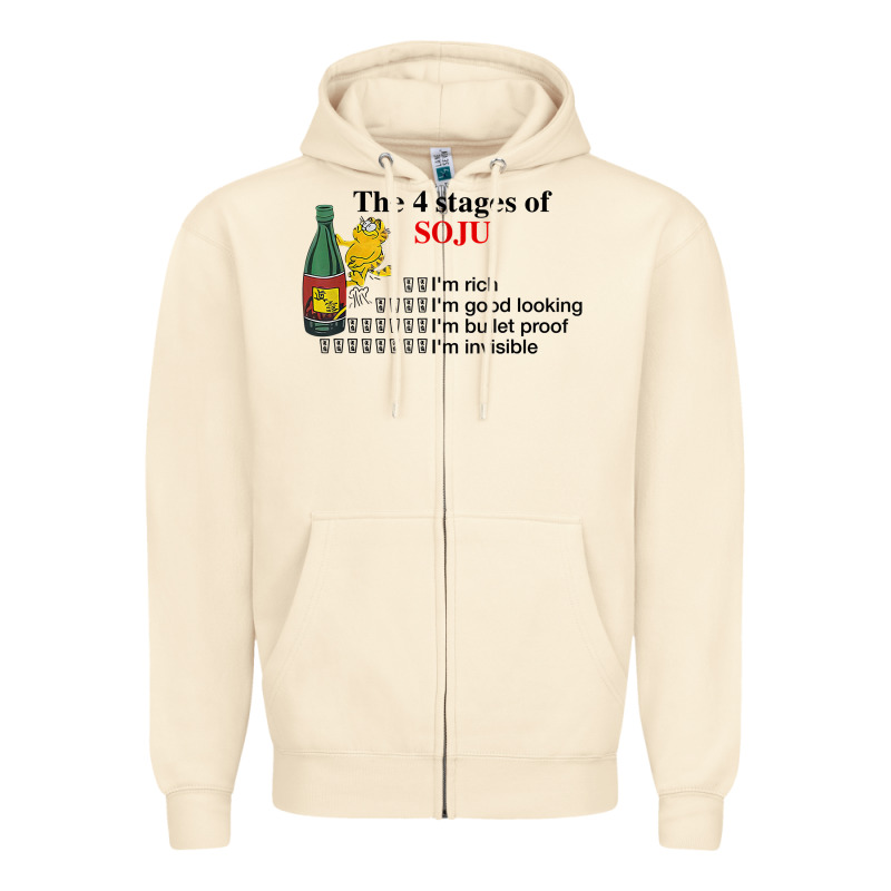 The 4 Stages Of Soju I'm Rich I'm Good Looking T Shirt Zipper Hoodie by DesignPulse | Teevron