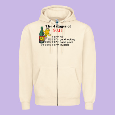 The 4 Stages Of Soju I'm Rich I'm Good Looking T Shirt Zipper Hoodie Designed By Designpulse
