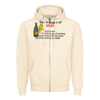 Sandshell the 4 stages of soju i'm rich i'm good looking t shirt Zipper Hoodie - DesignPulse