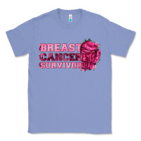 Colony Blue Breast Cancer Survivor Classic Tee - texasbilliewilder