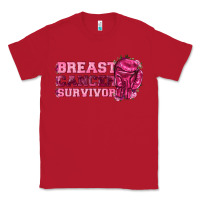 Red Breast Cancer Survivor Classic Tee - texasbilliewilder