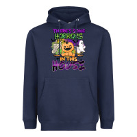 Navy theres some horrors in this house Heavyweight Hoodie - BarkalooDesign