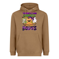 Toasted Coconut theres some horrors in this house Heavyweight Hoodie - BarkalooDesign