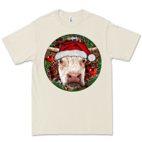Bone Hereford Cow Christmas Premium Tee - RanaPortraitStore