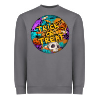 Storm Trick Or Treat Hallowen Round Heavyweight Sweatshirt - LillyAllenDesigns