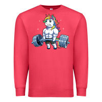Cardinal Unicorn Weightlifting T Fitness Gym Deadlift Rainbow Gifts Party Men W Premium Sweatshirt - trangStudio