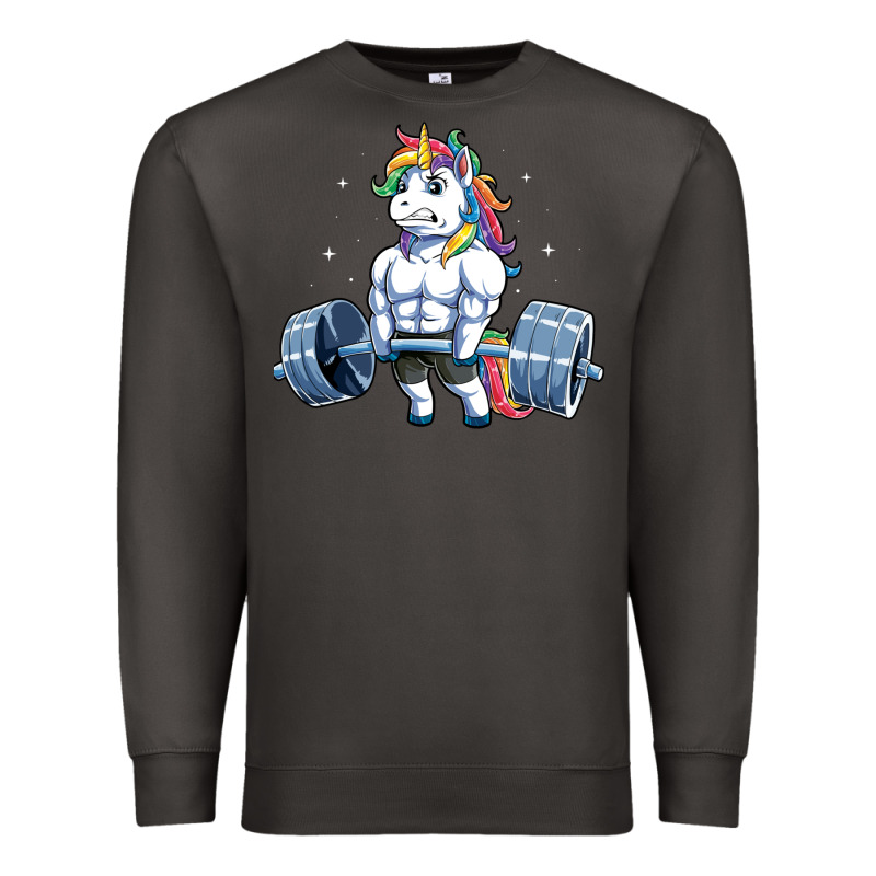 Unicorn Weightlifting T Fitness Gym Deadlift Rainbow Gifts Party Men W Premium Sweatshirt by trangStudio | Teevron