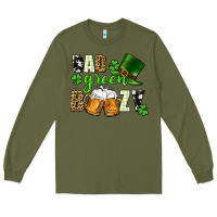 Army Green Bad green boozy St. Patrick's Day Long Sleeve Tee - CowGirlArtShop