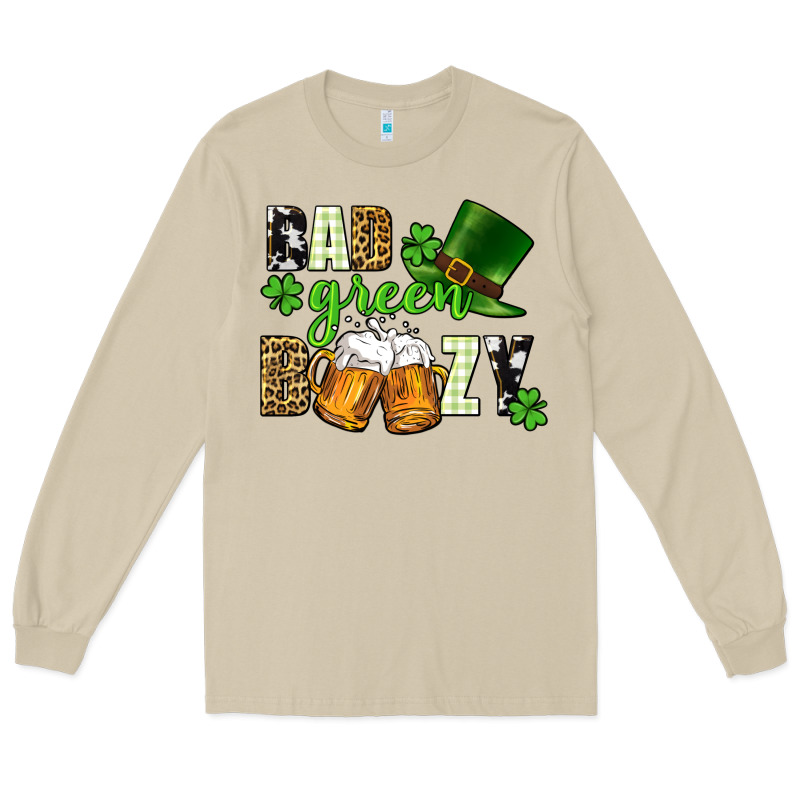 Bad Green Boozy St. Patrick's Day Long Sleeve Tee by CowGirlArtShop | Teevron