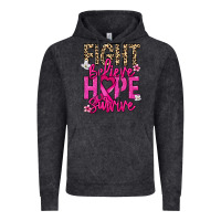 Vintage Black Fight believe hope survive Cancer Awareness Vintage Hoodie - HowdyJamesFarm