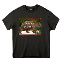 Asphalt merry christmas bear Heavy Core Tee - BarkalooDesign