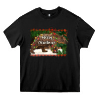 Black merry christmas bear Heavy Core Tee - BarkalooDesign