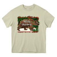Mossy merry christmas bear Heavy Core Tee - BarkalooDesign