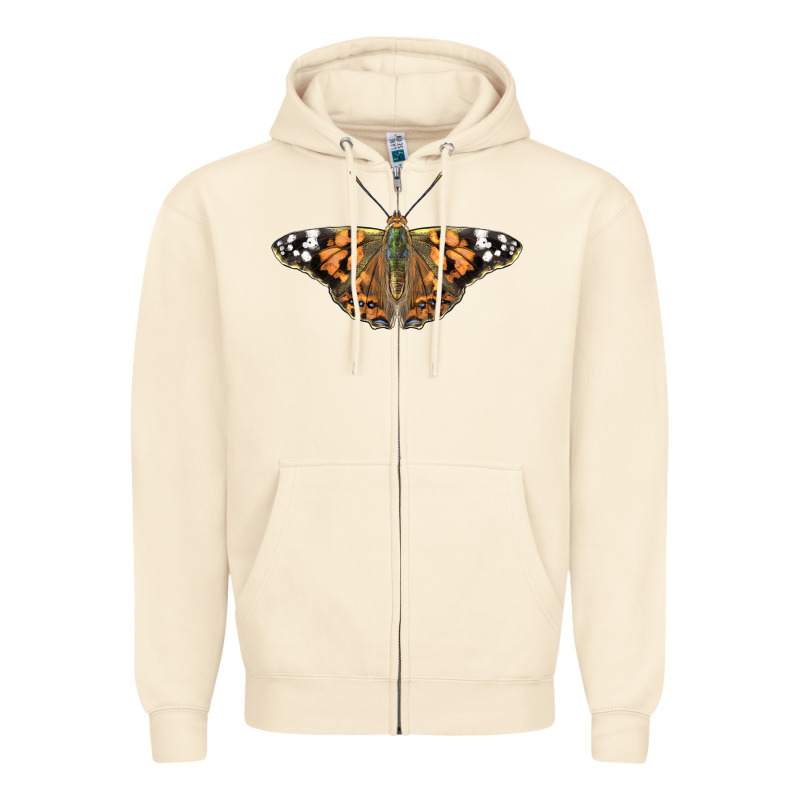 Painted Lady Zipper Hoodie by LillyAllenDesigns | Teevron