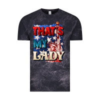 Cloud Black thats my lady 4th of july Vintage Tee - CowGirlArtShop