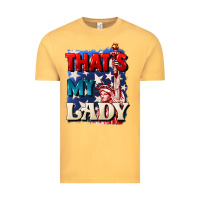 Vintage Mustard thats my lady 4th of july Vintage Tee - CowGirlArtShop