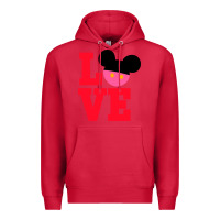 Cardinal Minnie Mouse Premium Hoodie - CowhideDigitalArt