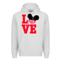 Dove Grey Minnie Mouse Premium Hoodie - CowhideDigitalArt