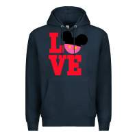 Navy Minnie Mouse Premium Hoodie - CowhideDigitalArt