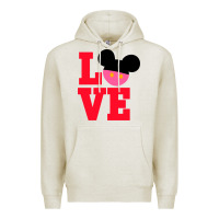 Oatmeal Heather Minnie Mouse Premium Hoodie - CowhideDigitalArt