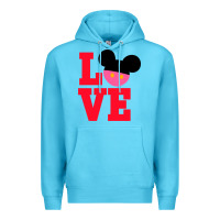 Ocean Blue Minnie Mouse Premium Hoodie - CowhideDigitalArt