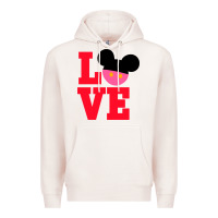 Pale Pink Minnie Mouse Premium Hoodie - CowhideDigitalArt