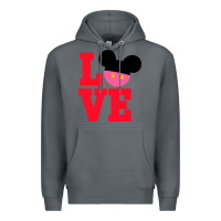 Rock Minnie Mouse Premium Hoodie - CowhideDigitalArt