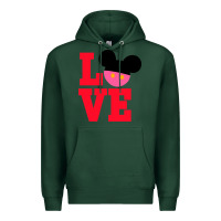 Sports Green Minnie Mouse Premium Hoodie - CowhideDigitalArt