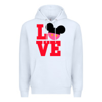 White Minnie Mouse Premium Hoodie - CowhideDigitalArt
