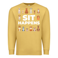 Antique Gold Dog Funny S It Happens Pet Sitting Design Premium Sweatshirt - trangStudio