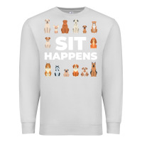 Dove Grey Dog Funny S It Happens Pet Sitting Design Premium Sweatshirt - trangStudio