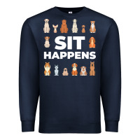 Navy Dog Funny S It Happens Pet Sitting Design Premium Sweatshirt - trangStudio