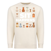 Sandshell Dog Funny S It Happens Pet Sitting Design Premium Sweatshirt - trangStudio