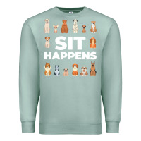 Seafoam Dog Funny S It Happens Pet Sitting Design Premium Sweatshirt - trangStudio