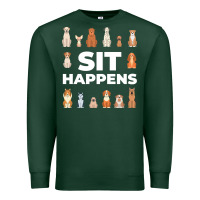 Sports Green Dog Funny S It Happens Pet Sitting Design Premium Sweatshirt - trangStudio