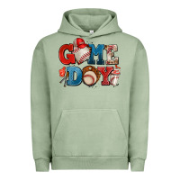 Pigment Oil Green game day baseball Urban Hoodie - AdoDesignShop
