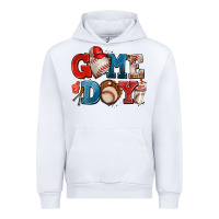 White game day baseball Urban Hoodie - AdoDesignShop