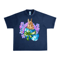 Navy easter bunny egg flowers Urban Heavy Tee - RanaPortraitStore