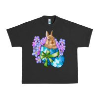 Pigment Black easter bunny egg flowers Urban Heavy Tee - RanaPortraitStore