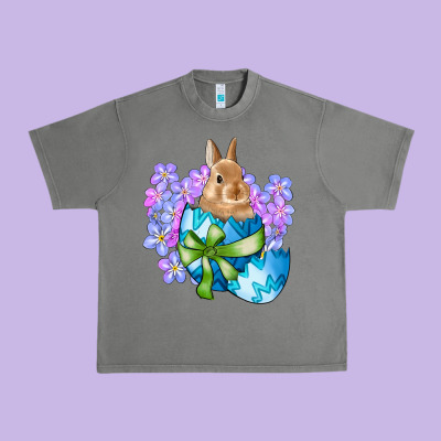 Easter Bunny Egg Flowers Urban Heavy Tee Designed By Ranaportraitstore