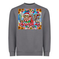 Storm Love Christmas highland cow Heavyweight Sweatshirt - CowhideDigitalArt