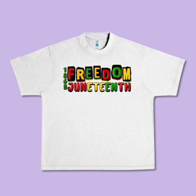 Freedom Juneteenth Urban Heavy Tee Designed By Cowgirlartshop