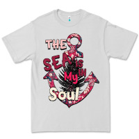 Dove Grey Summer decor The sea is in my Soul Premium Tee - Bettercallsaul