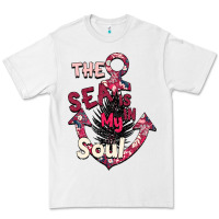 White Summer decor The sea is in my Soul Premium Tee - Bettercallsaul