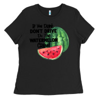 Black Watermelon Crawl Ladies Tee - Bettercallsaul