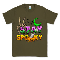 Army Green Stay spooky Classic Tee - NancyCooperArtShop
